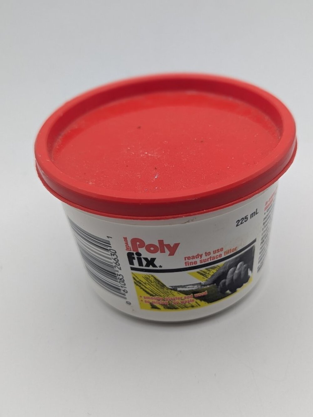 LePage White Poly Fix Surface Filler Tub 225mL
